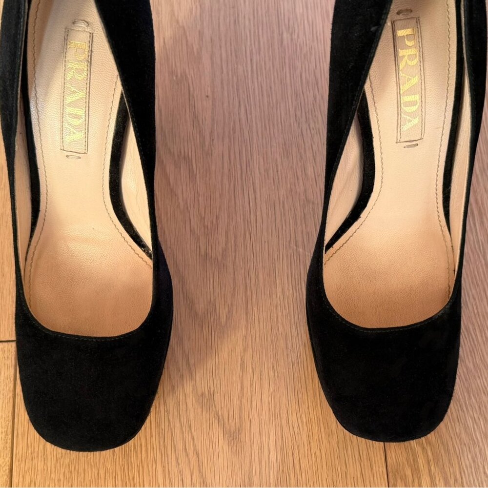 Suede Platform Heels - image 6